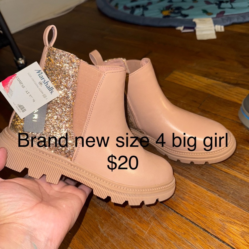 Girls Glitter Chelsea Boots